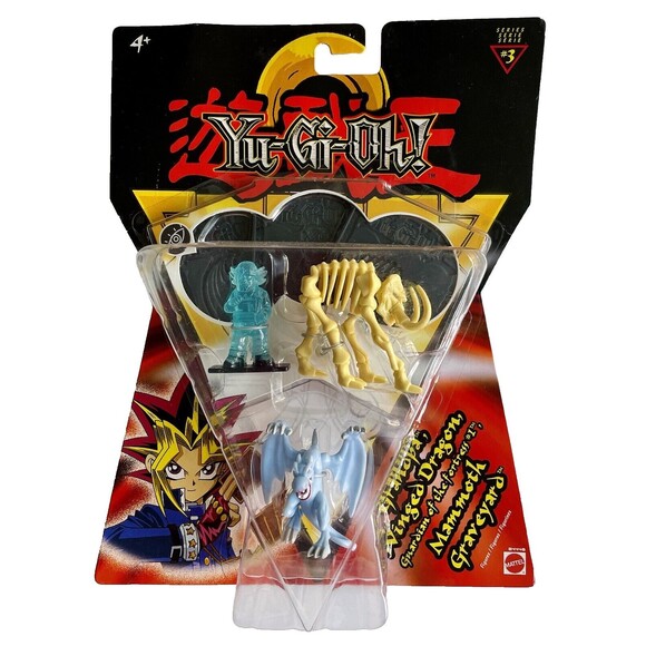 YuGiOh! Series 3 (3 PACK)- 2002 - Grandpa, Winged Dragon Mammoth New in Box - Picture 5 of 6